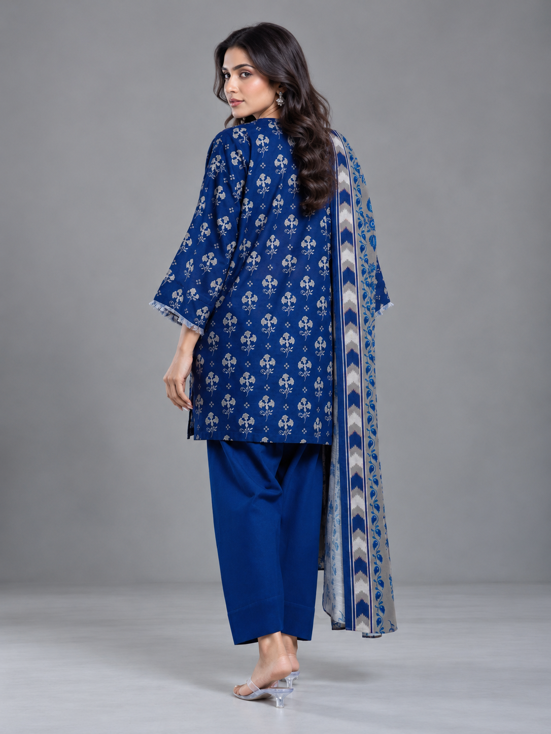 Printed Khaddar Suit