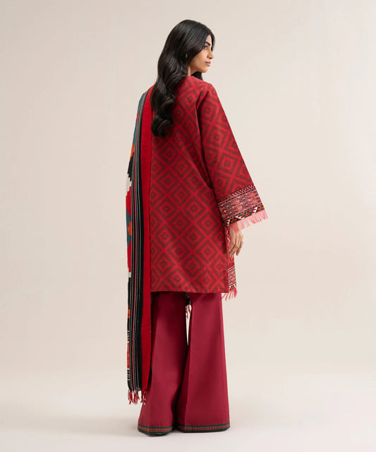 3 PIECE - EMBROIDERED KHADDAR SUIT