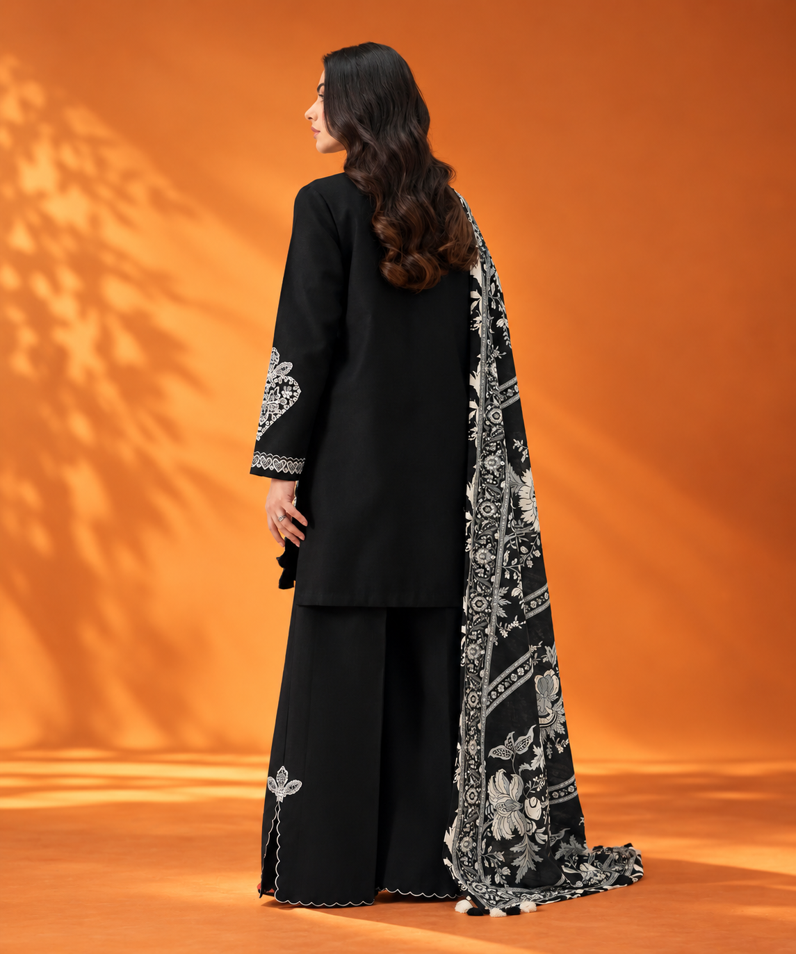 3 PIECE - EMBROIDERED KHADDAR SUIT