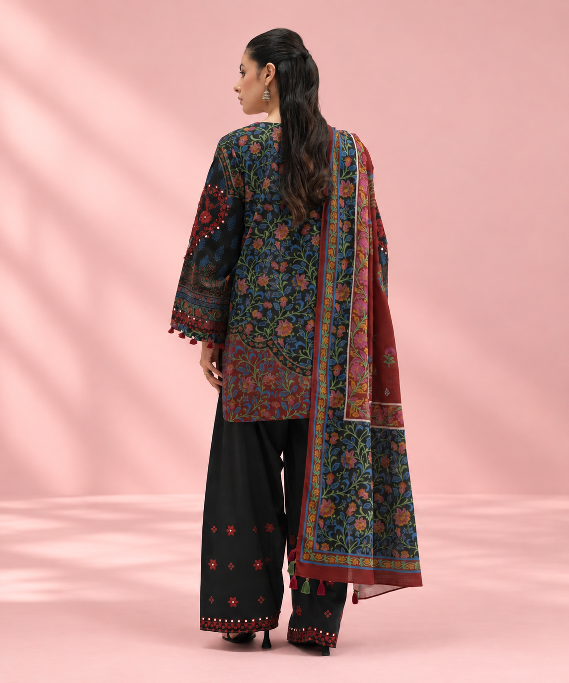 3 PIECE - EMBROIDERED KHADDAR SUIT