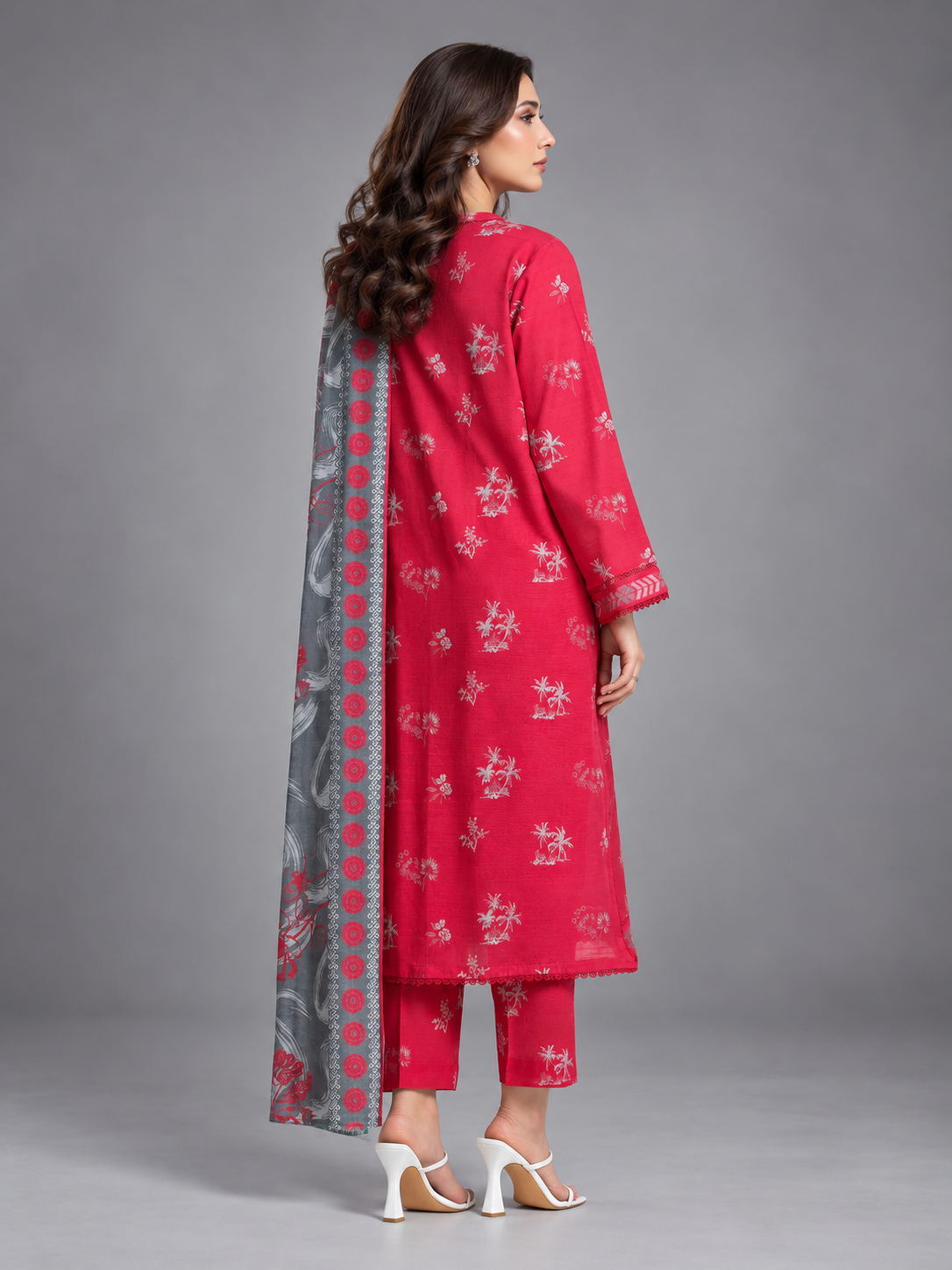 Printed Khaddar Suit