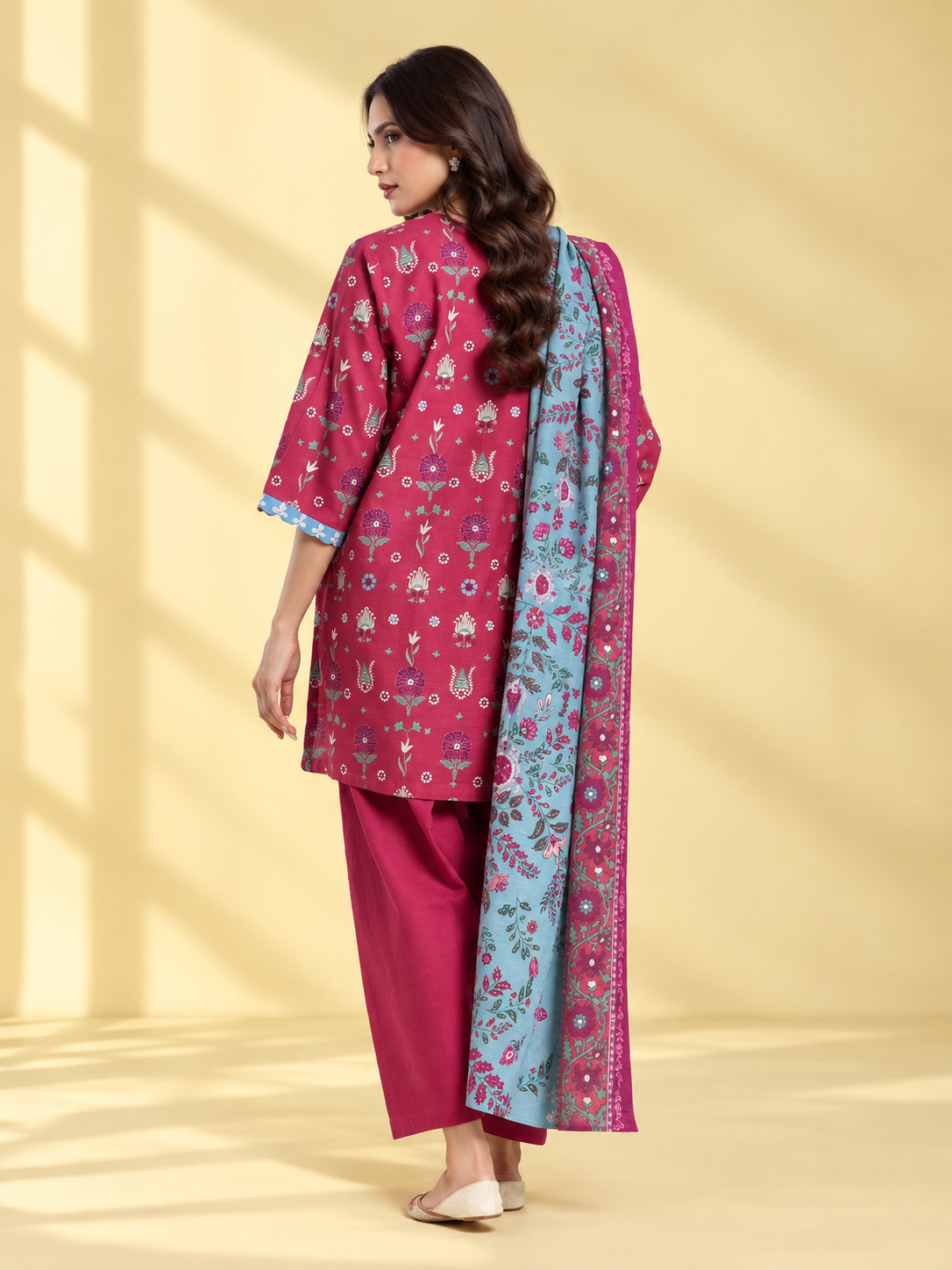 Printed Khaddar Suit