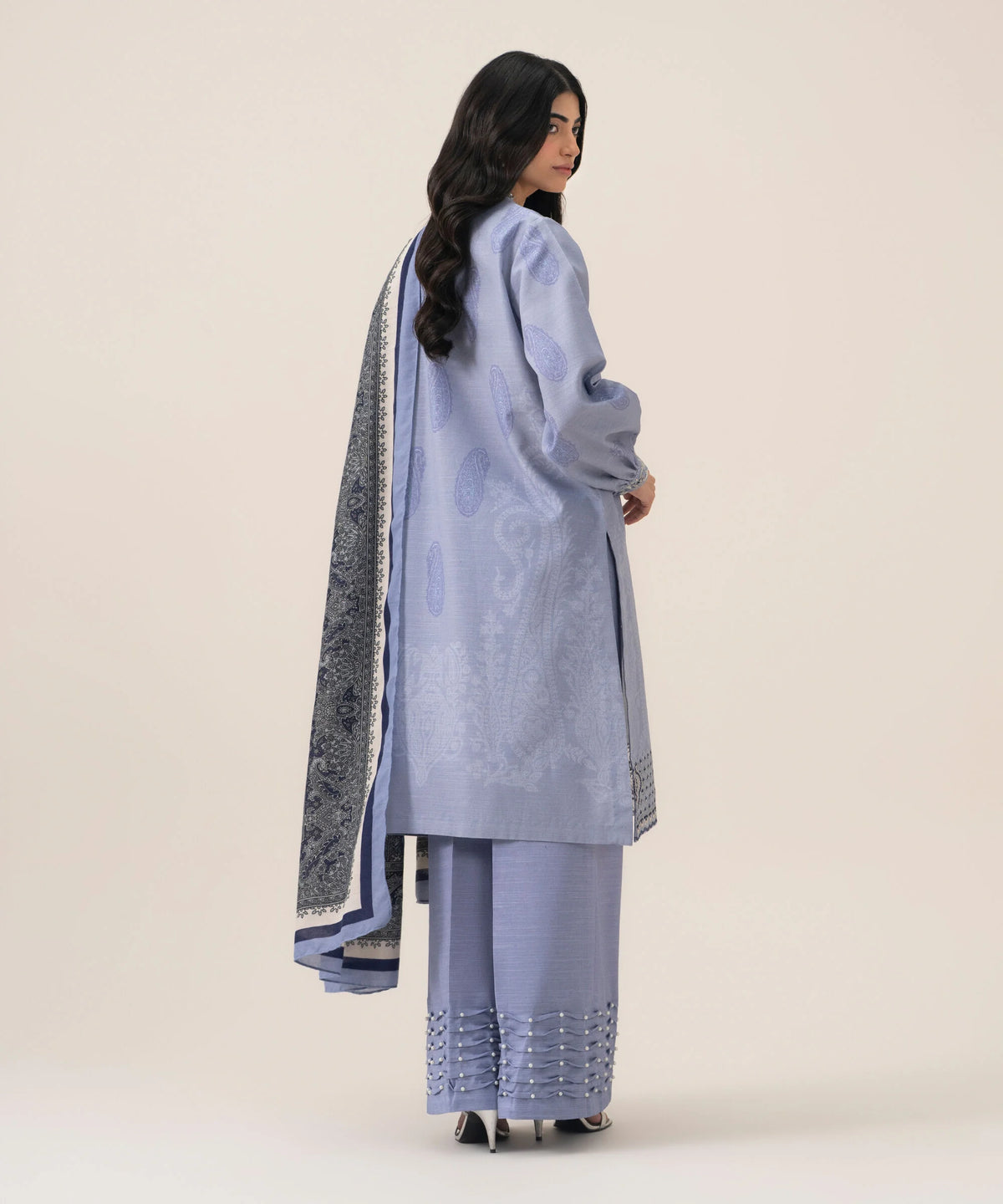 3 PIECE - EMBROIDERED KHADDAR SUIT