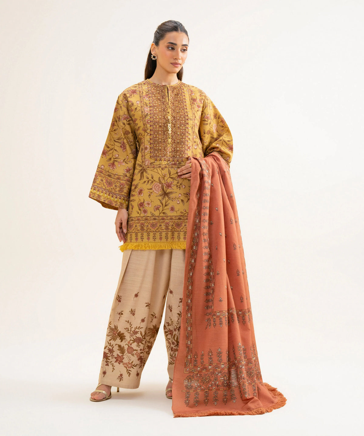 3 PIECE - EMBROIDERED PREMIUM KHADDAR SUIT