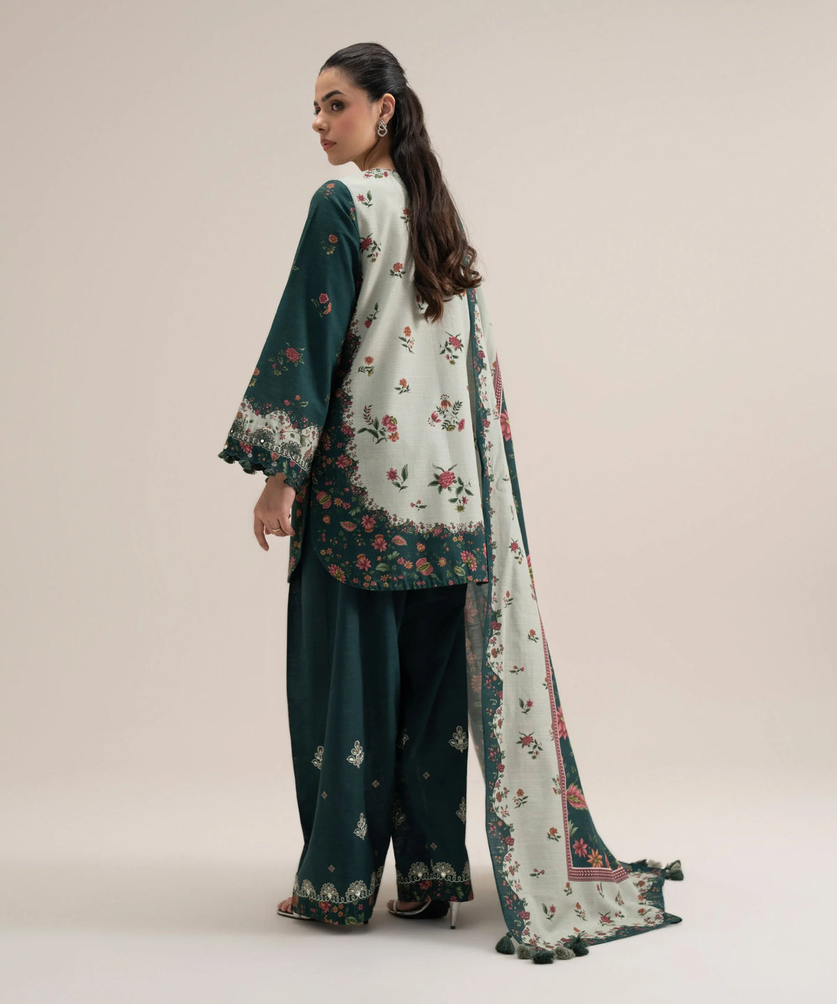 3 PIECE - EMBROIDERED KHADDAR SUIT
